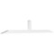 Ekena Millwork Portland Architectural Grade PVC Gable Bracket, 108"W x 18"H x 4"D x 4"F, 4/12 Pitch GBP108X18X0404POR00 - alternate 1